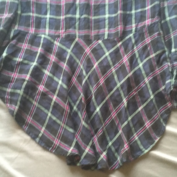 Lucky Brand Girlfriend Plaid Shirt, Size XS - Picture 5 of 7